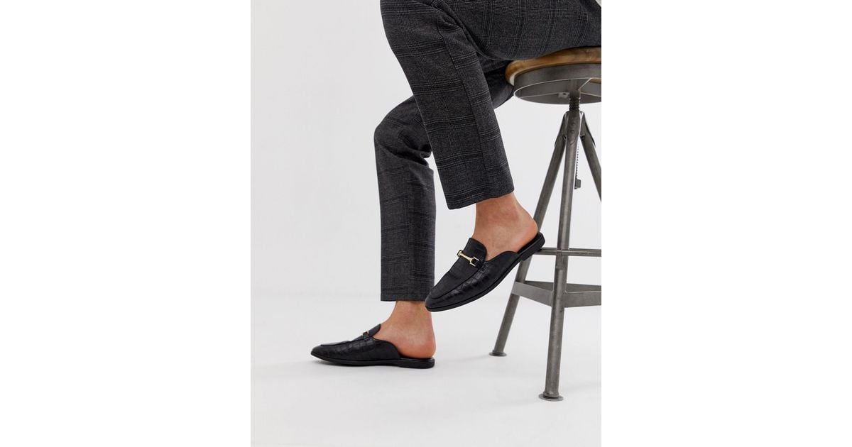 wide fit backless mules