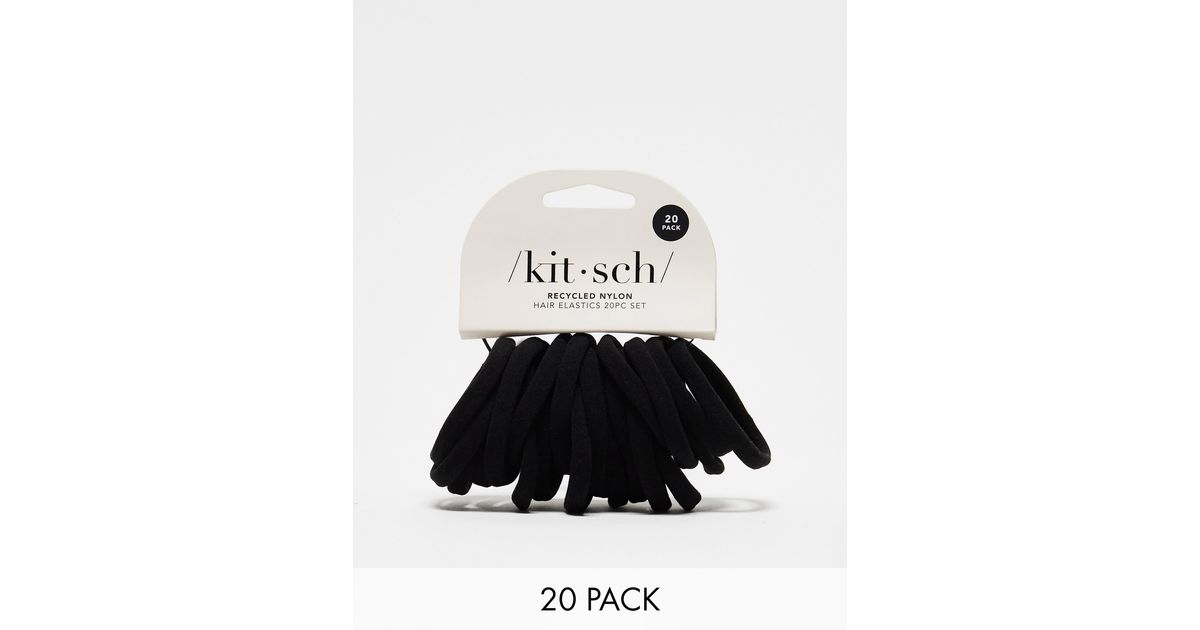 Kitsch Nylon Elastics 20 Pack in White | Lyst
