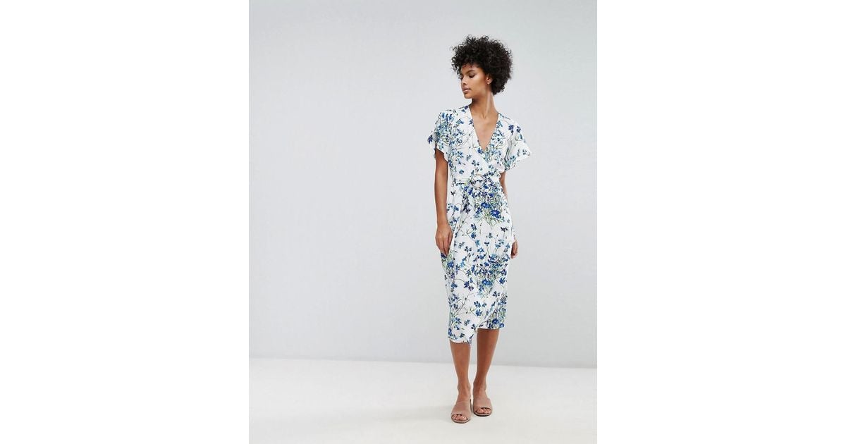 warehouse wrap dress