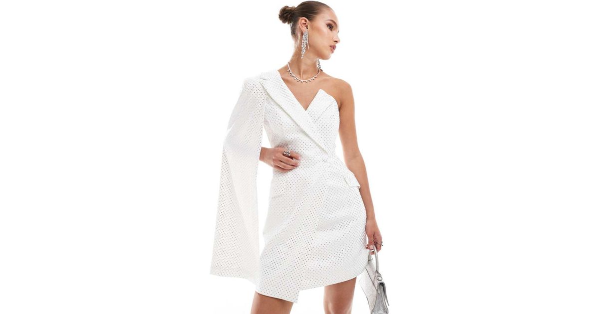 lavish alice one shoulder blazer dress Lavish Alice | Dresses | Lavish Alice One Shoulder Blazer Cocktail Dress