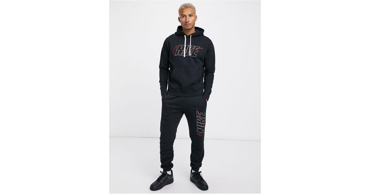 Nike Club Tracksuit Set in Nero (Black 