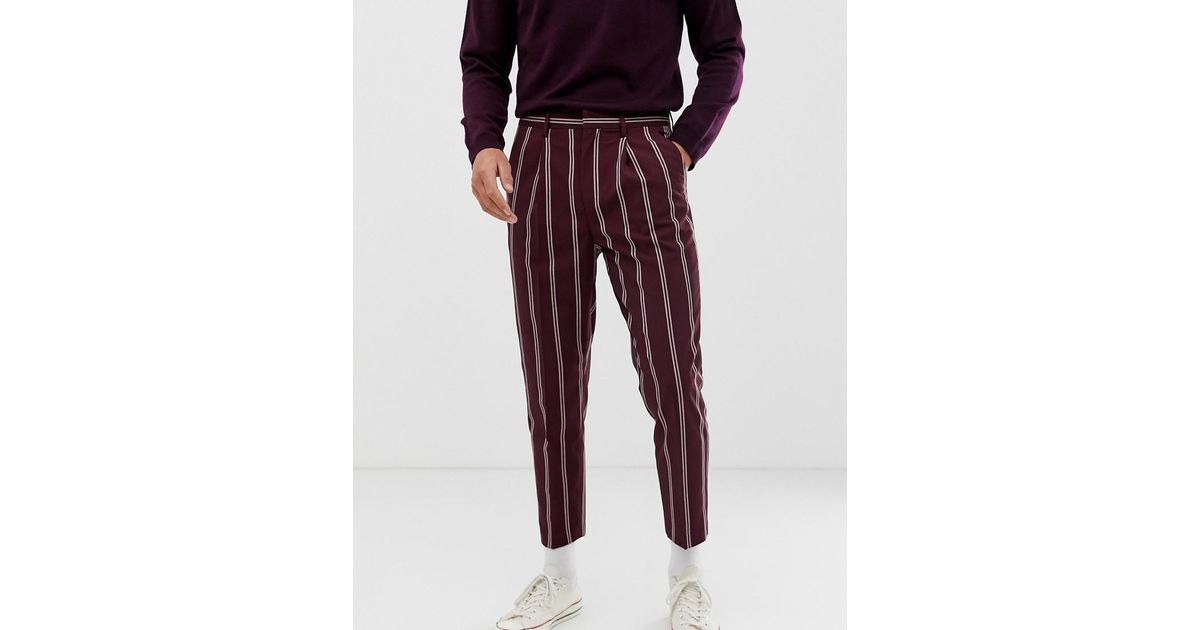Asos mens striped trousers Clearance
