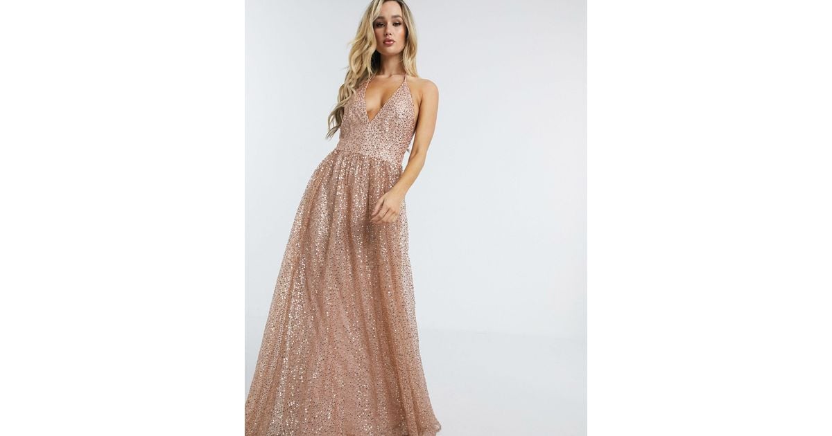 Vestito cipria shop lungo
