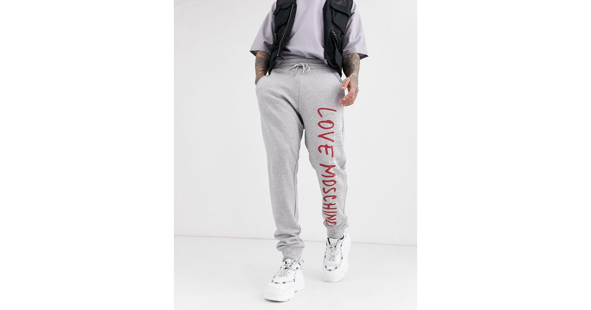 moschino grey joggers