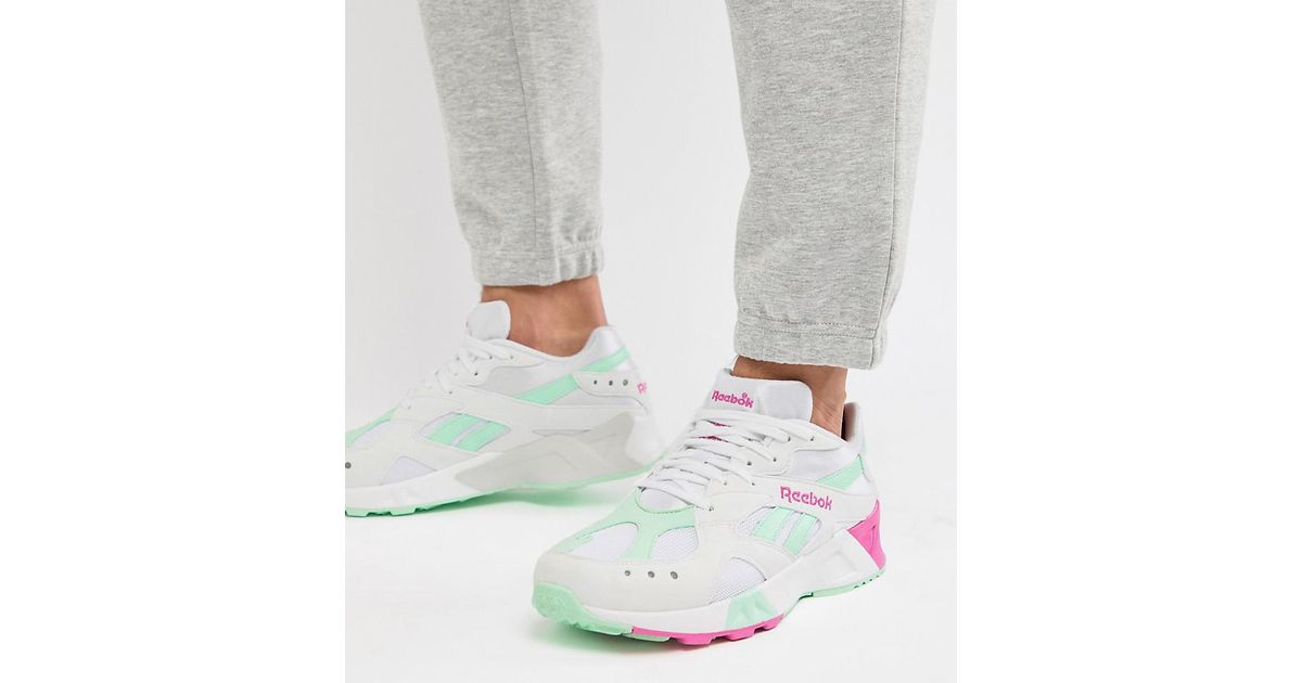 reebok white pink