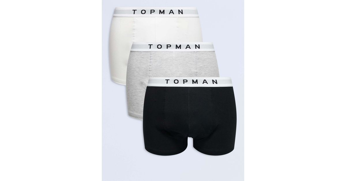 TOPMAN 3 Pack Trunk in White for Men | Lyst