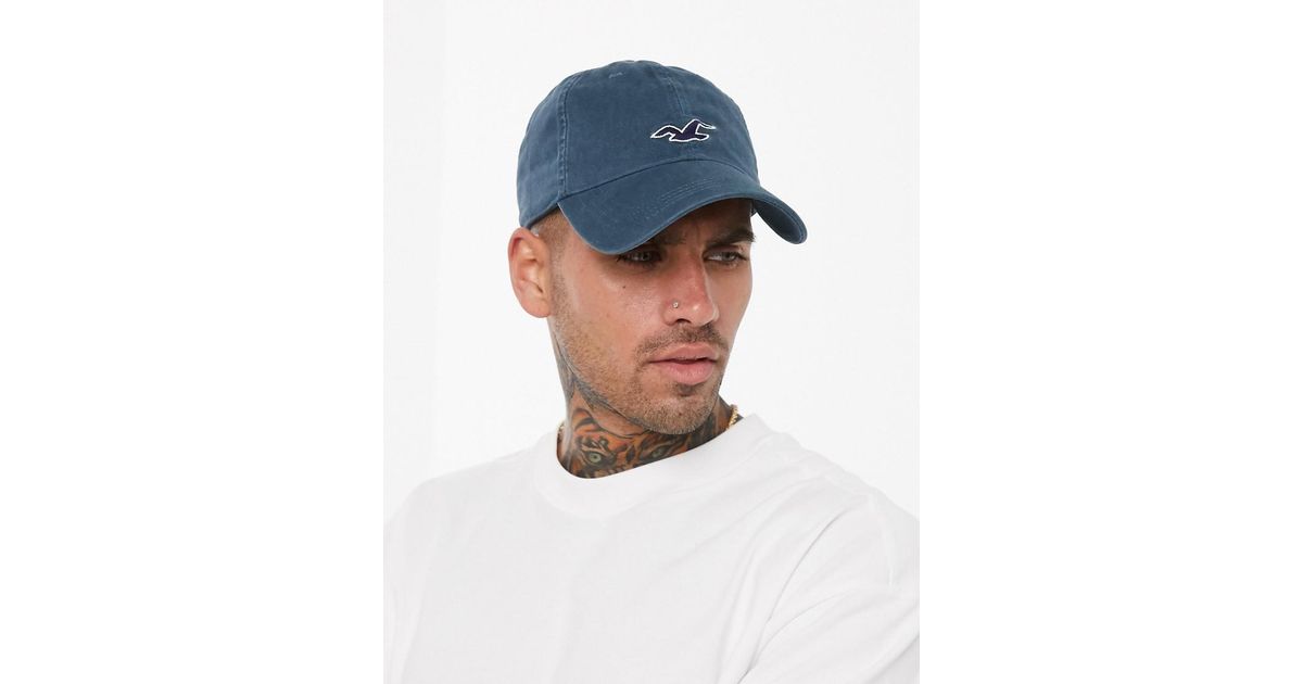 Hollister Cotton Icon Logo Dad Baseball 