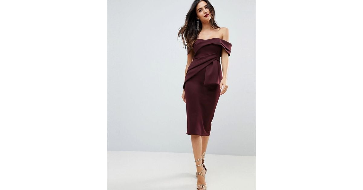 asos plum dress
