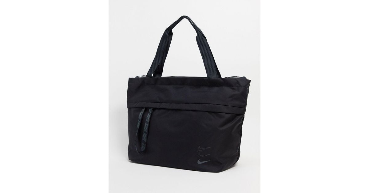 Nike Oversized Swoosh Tote Bag in Black | Lyst Australia