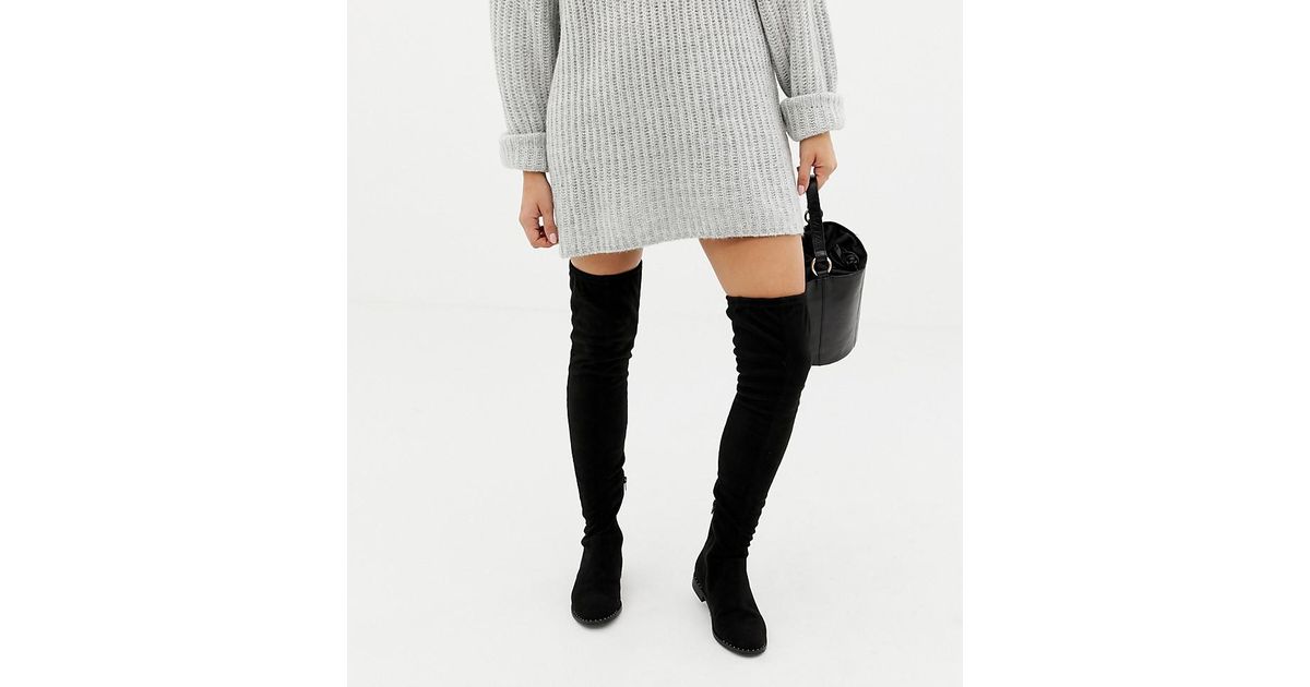 asos wide fit over the knee boots