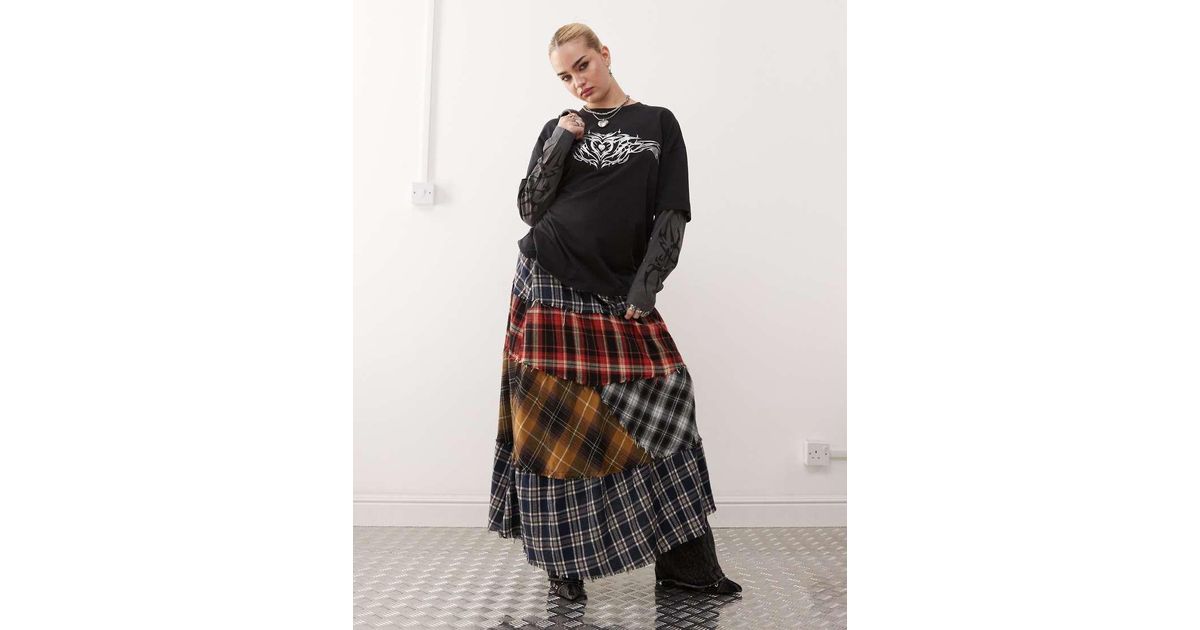 MINGA LONDON☆Kya Plaid Asymmetric Skirt 2色【UK発】 MINGA LONDON☆Kya Plaid Asymmetric Skirt 2色【UK発】 (Minga