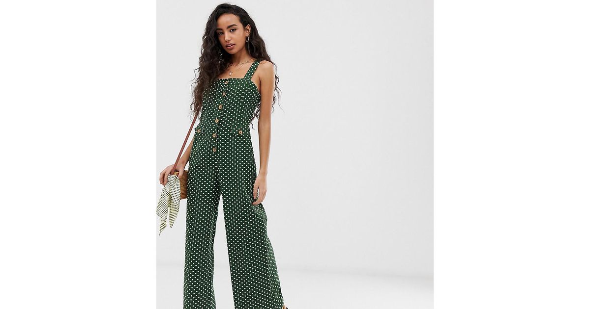 miss selfridge green jumpsuit