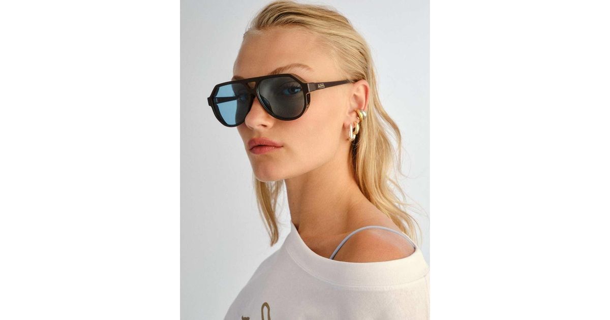 Aire X Von Dutch Shameless Lense Aviator Sunglasses in Brown | Lyst UK