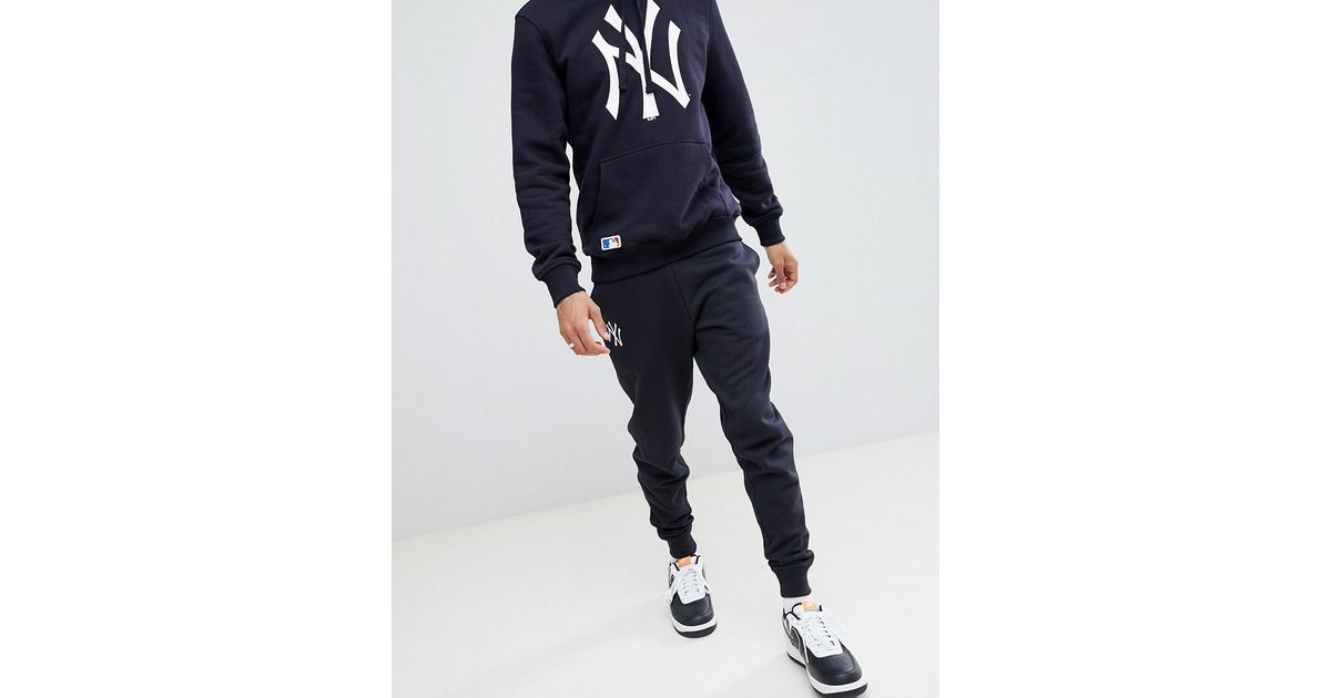 KTZ New York Yankees joggers With Large Logo In Navy in Blue for Men | Lyst