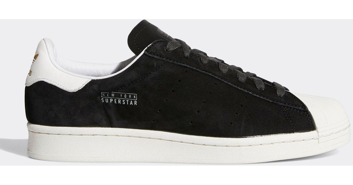adidas Originals Rubber Superstar Trainers New York City Series in Black  for Men | Lyst