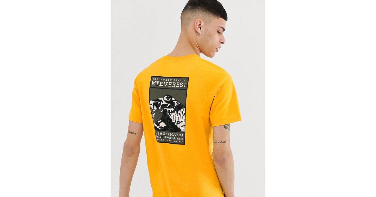 the north face yellow shirt