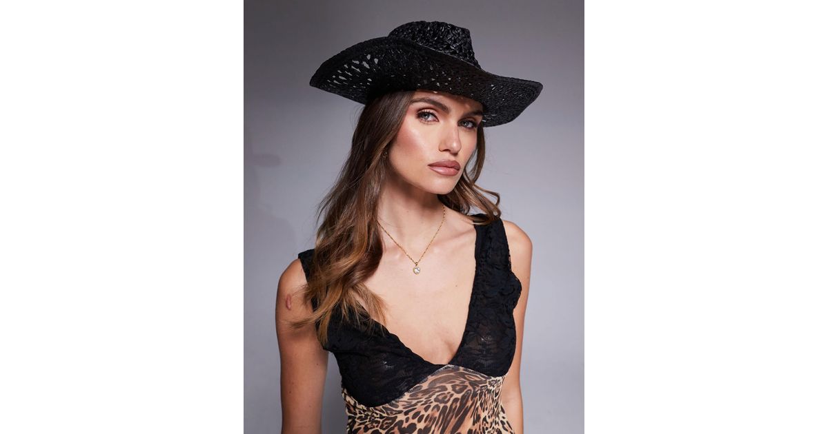 Resort Straw Hat - Black