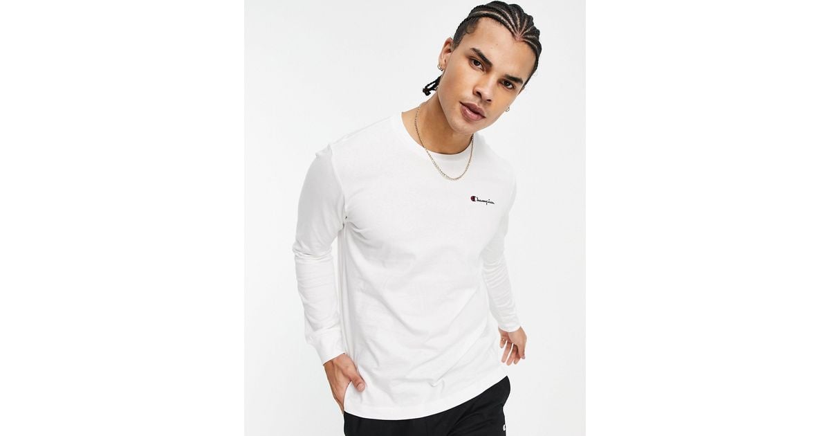 Champion white long sleeve top sales