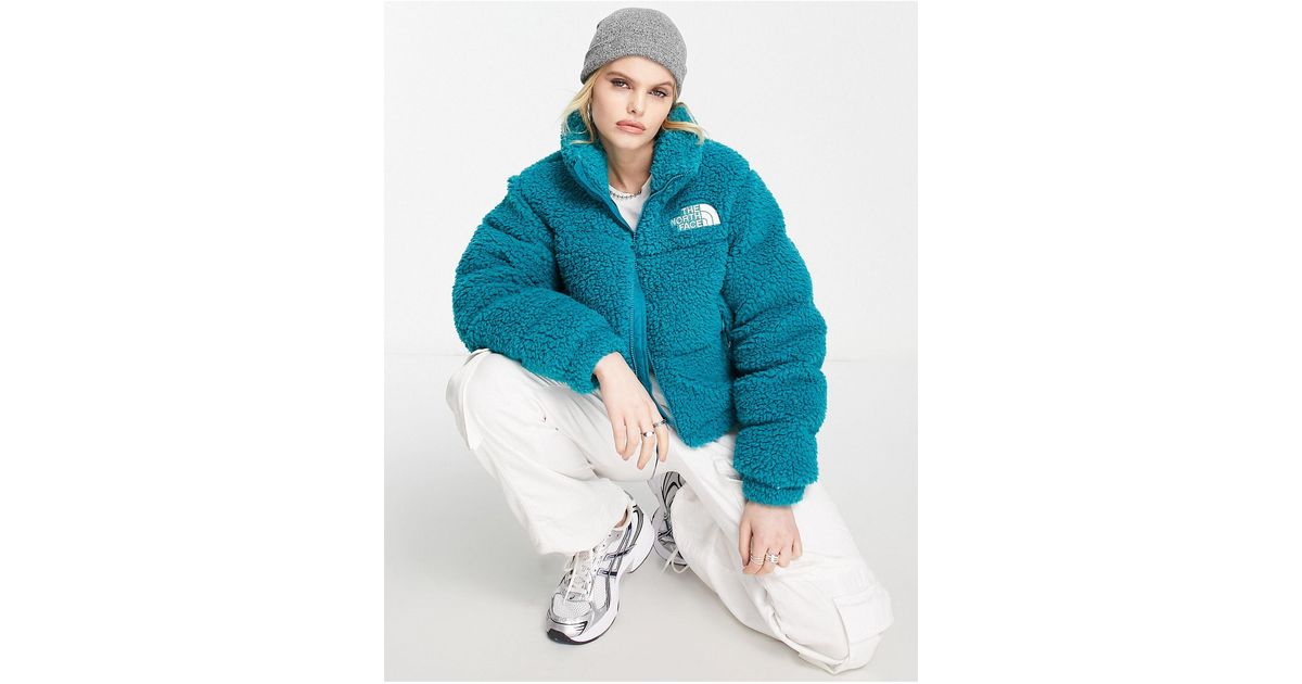 The North Face Sherpa Nuptse Jacket in Blue | Lyst Canada