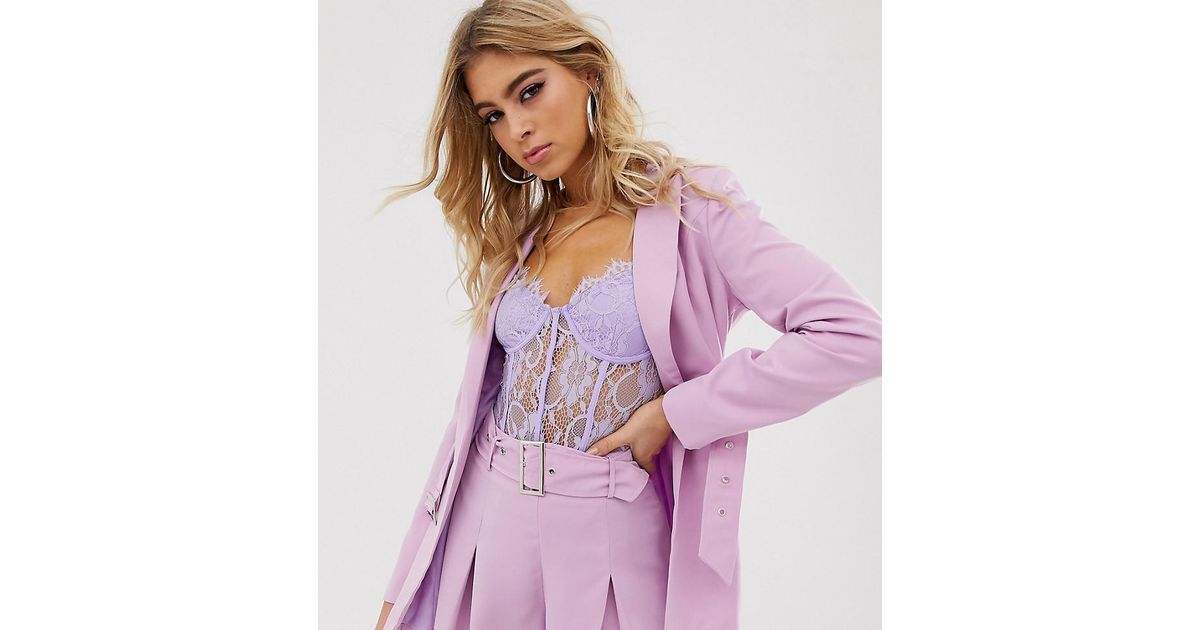 asos lilac blazer