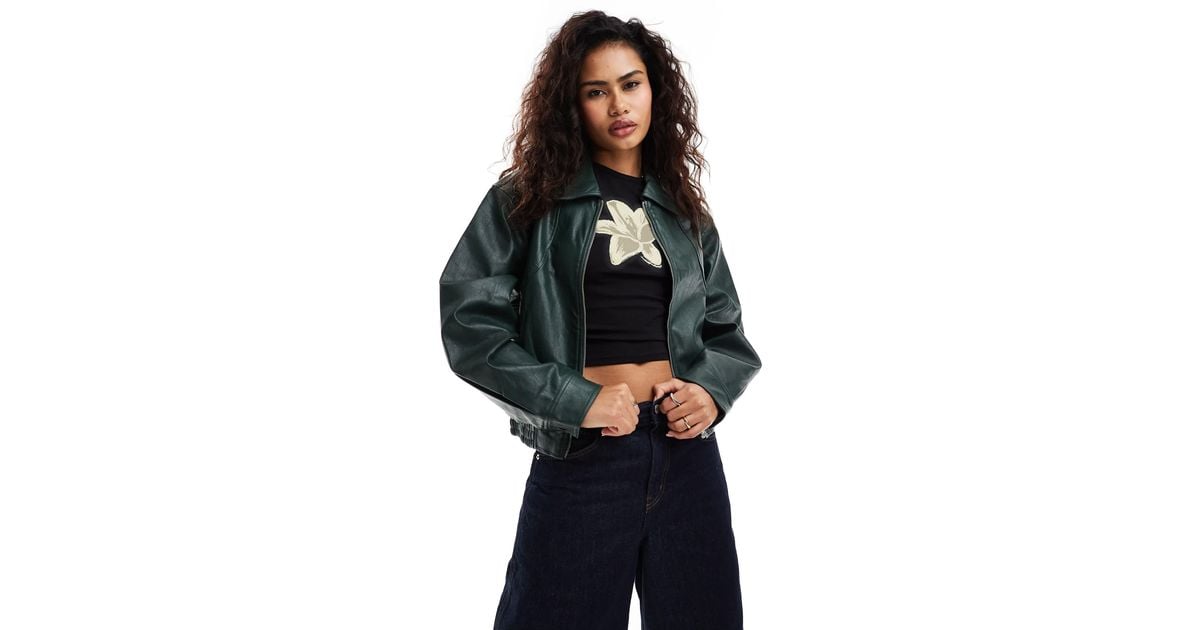 Asos Design Bomberjacke Aus Wildlederimitat Bomberjacke Aus