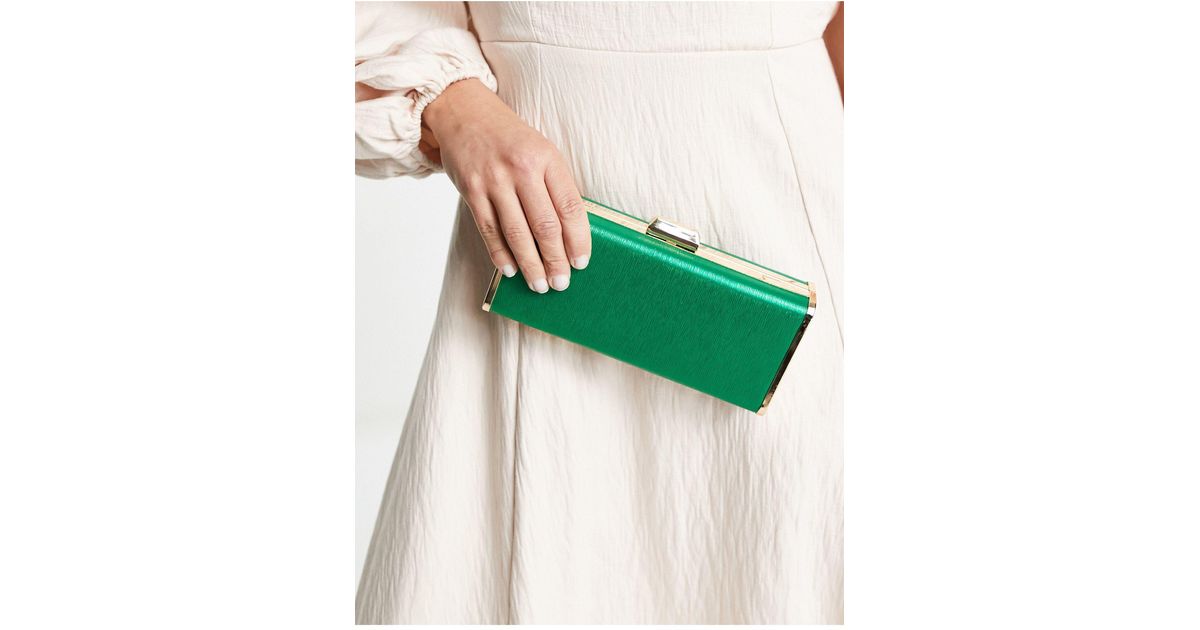 True Decadence Rectangle Clutch Bag in Green Lyst