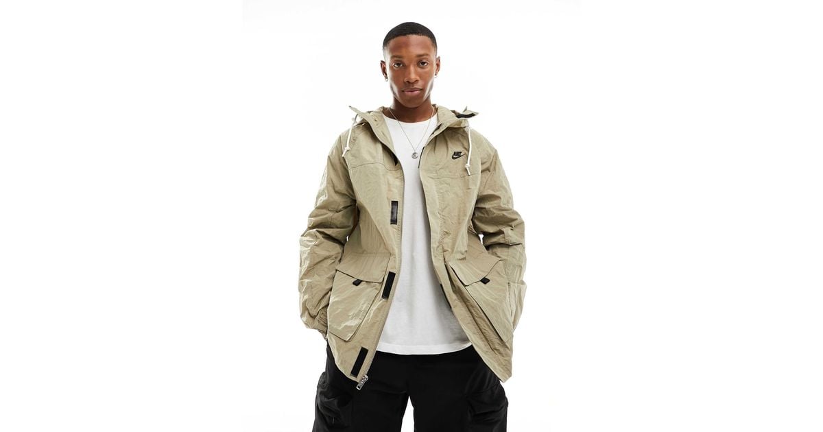 Nike Club Bowline Jacket in Natural for Men | Lyst