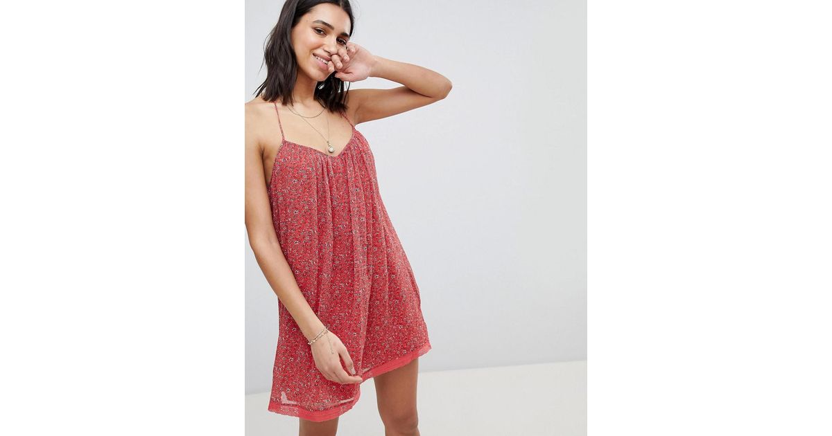 abercrombie and fitch red dress