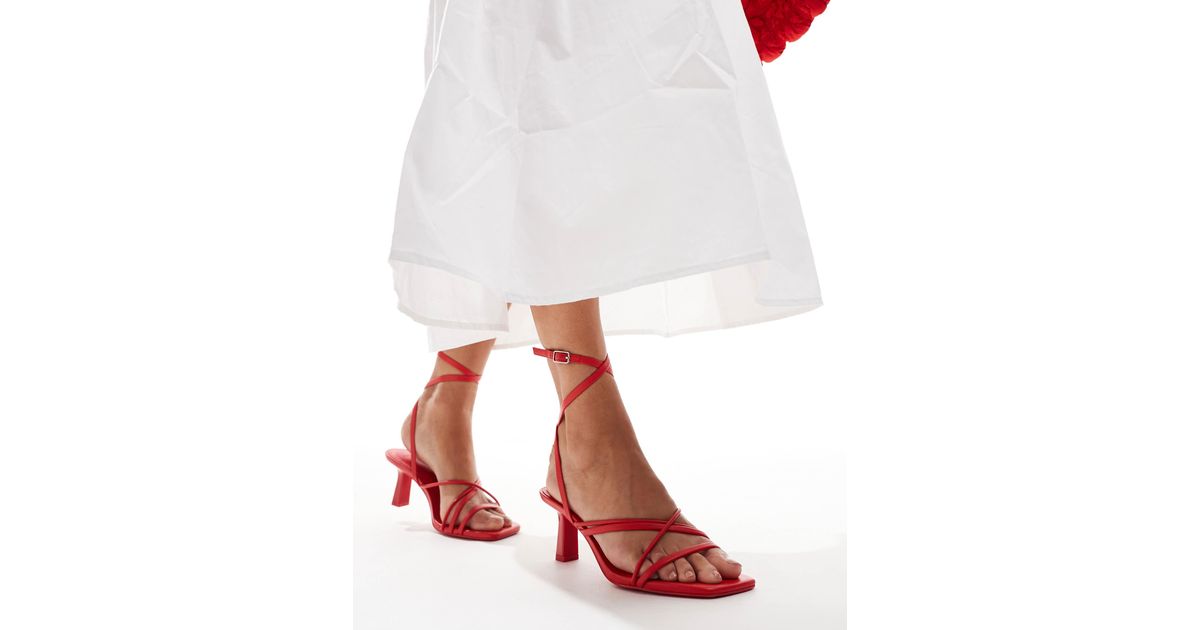 Bershka red heels 2025