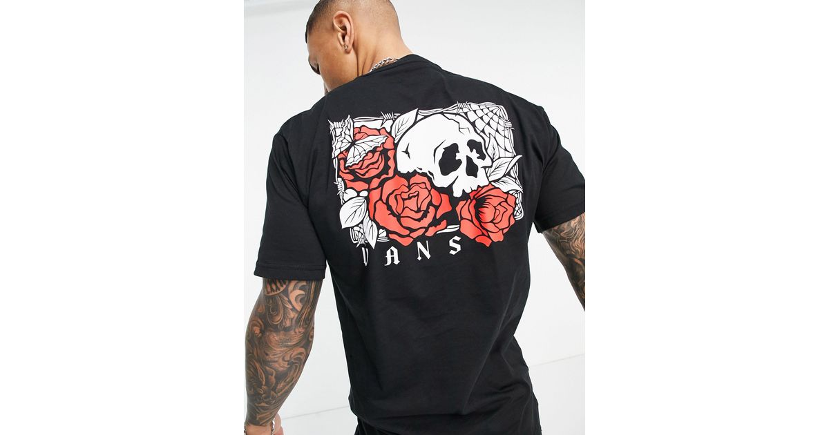 Vans rose bed t shirt in Schwarz f r Herren Lyst DE