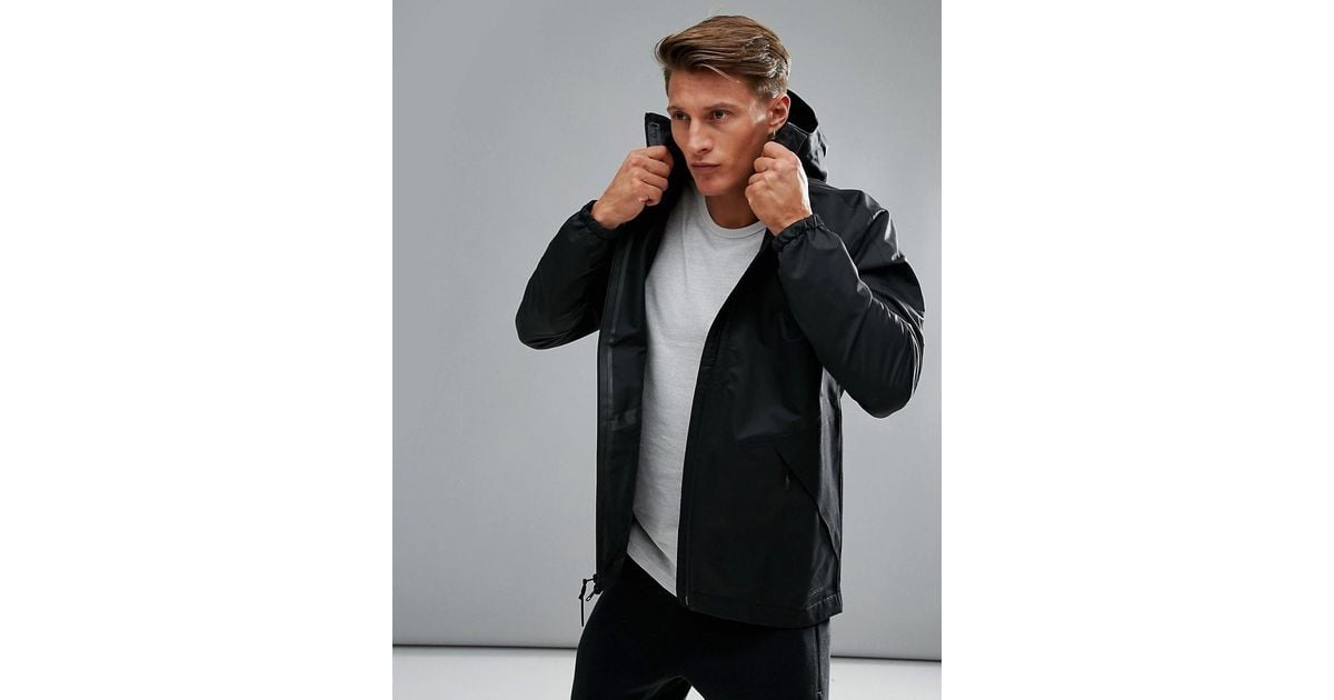 adidas athletics id storm jacket in black bs4855