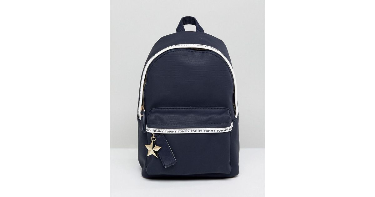 tommy jeans logo tape mini backpack
