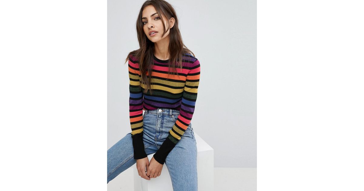 sparkly rainbow jumper