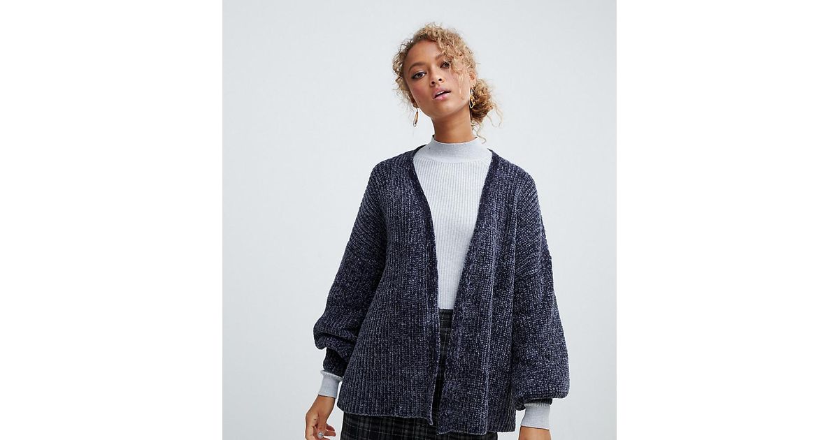 Chenille cardigan new look outlet