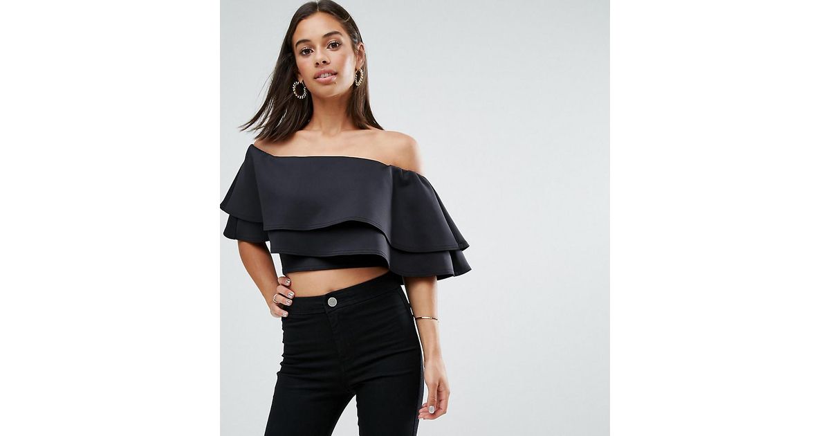 scuba ruffle top