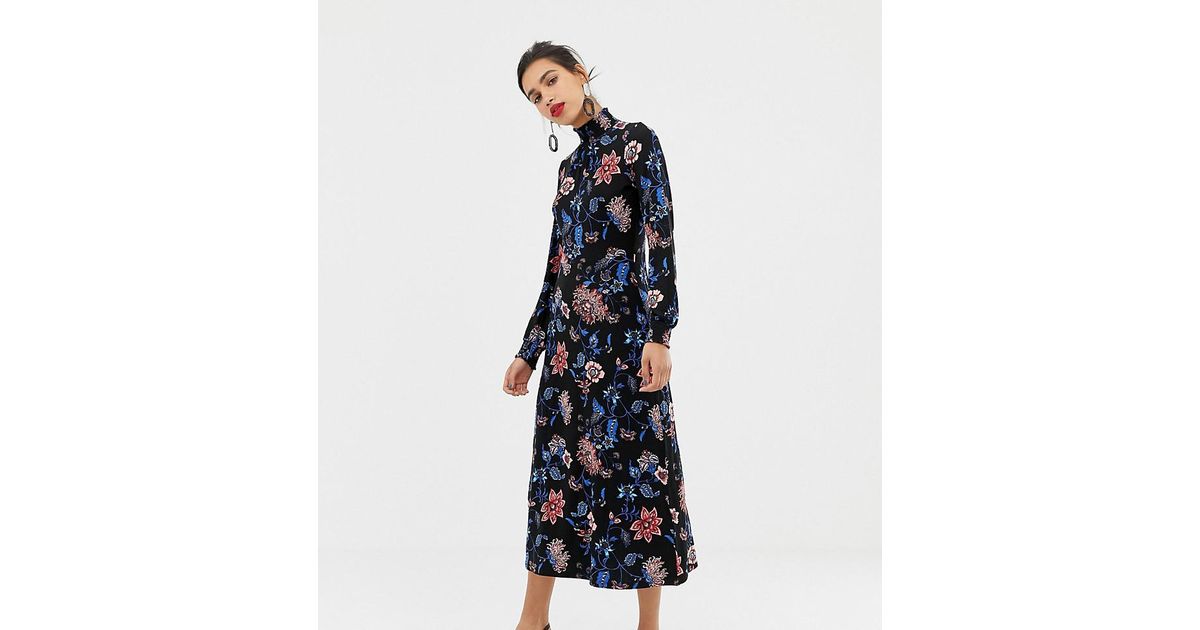 warehouse long sleeve dress