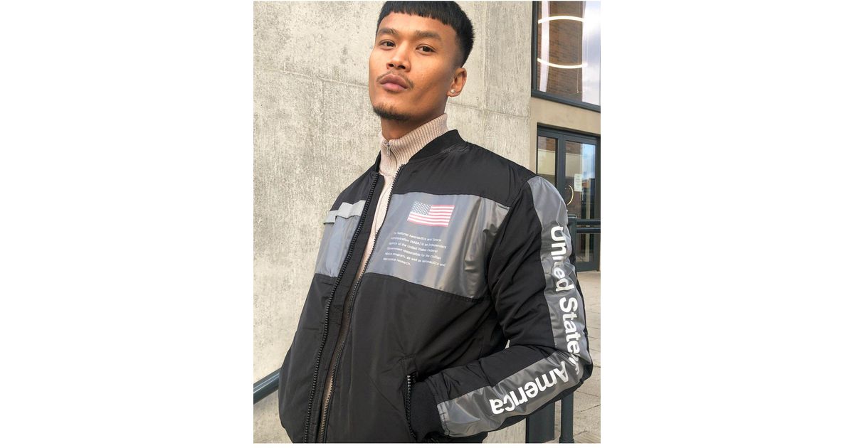 jaket nasa pull and bear