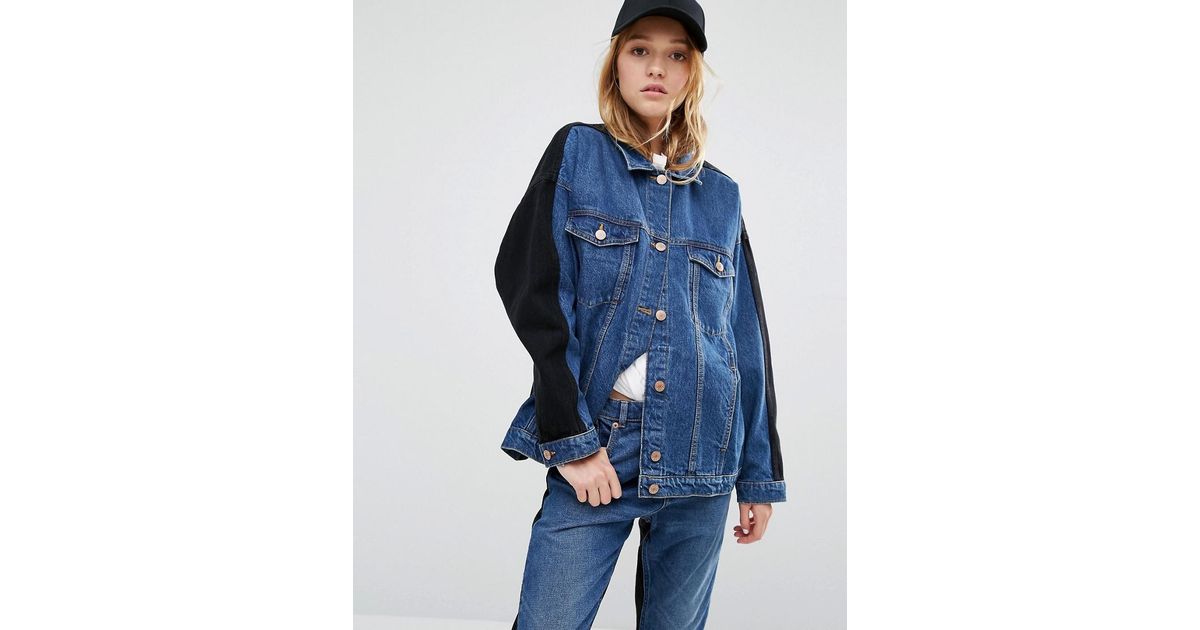 monki colour block jeans