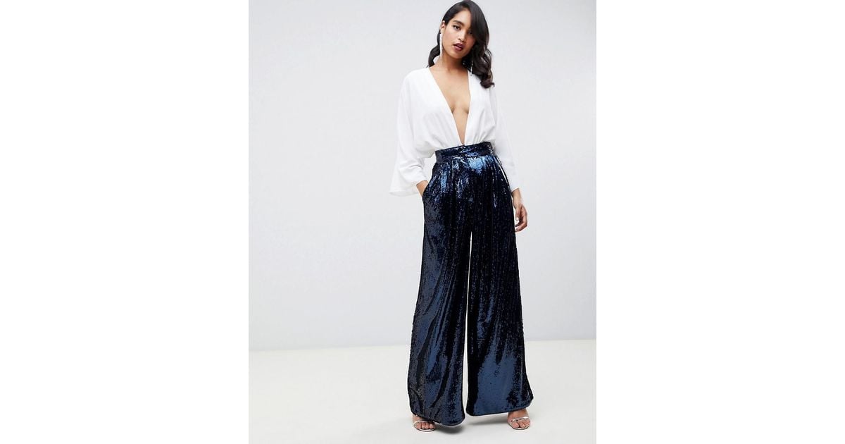 high waisted sequin pants