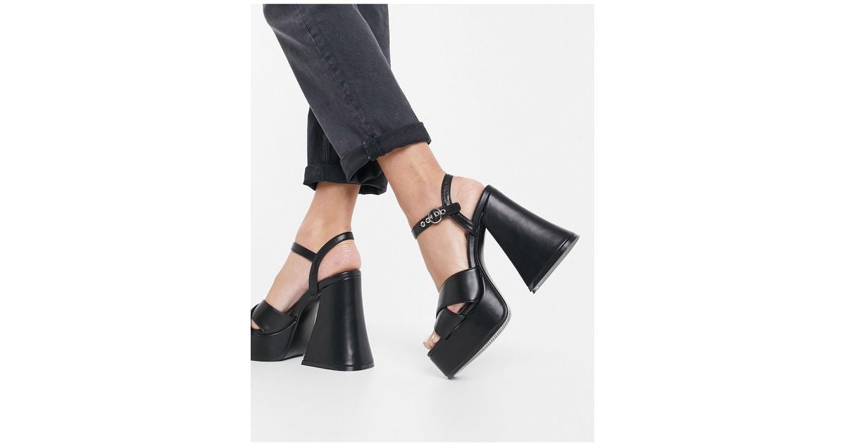 lamoda flared heel