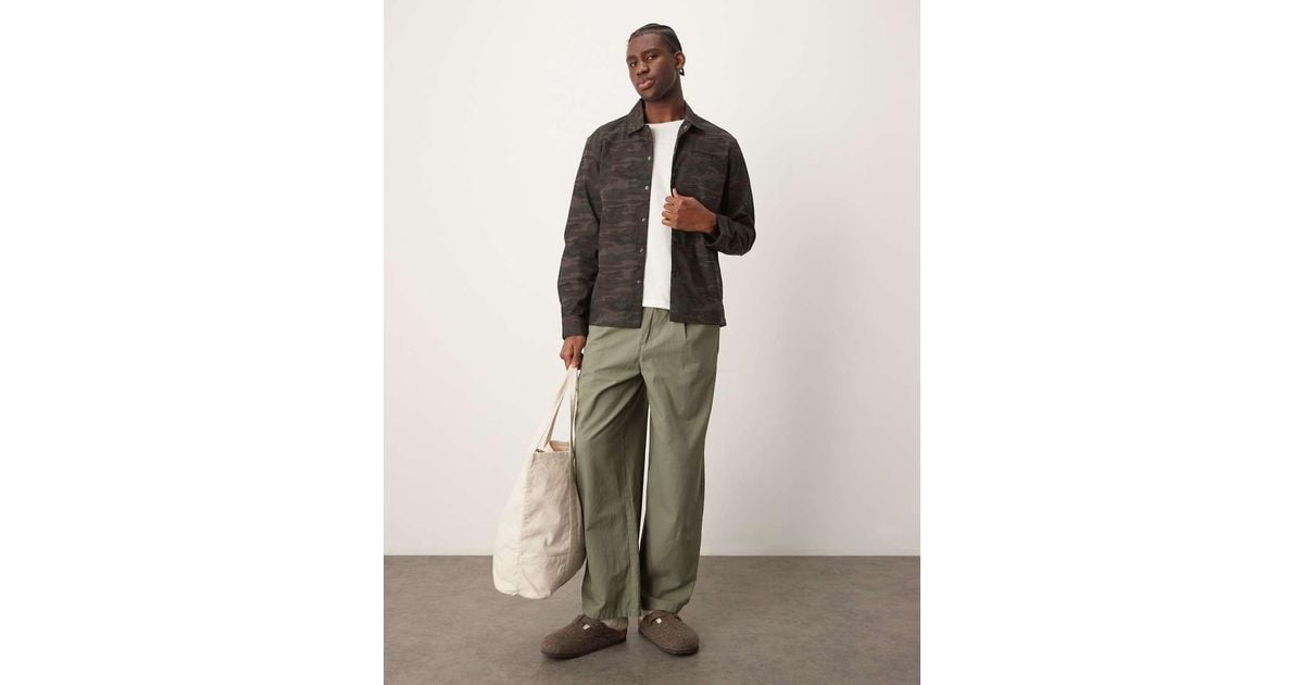 New Look Camo Shacket in Natural for Men Lyst UK