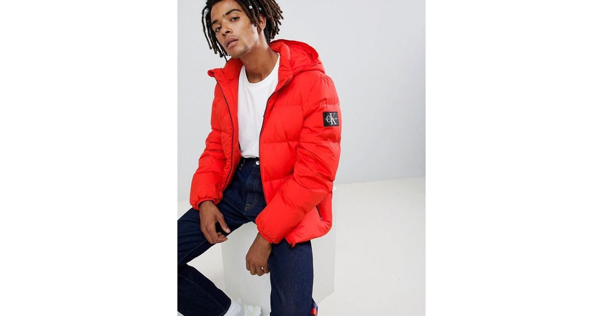 doudoune calvin klein rouge