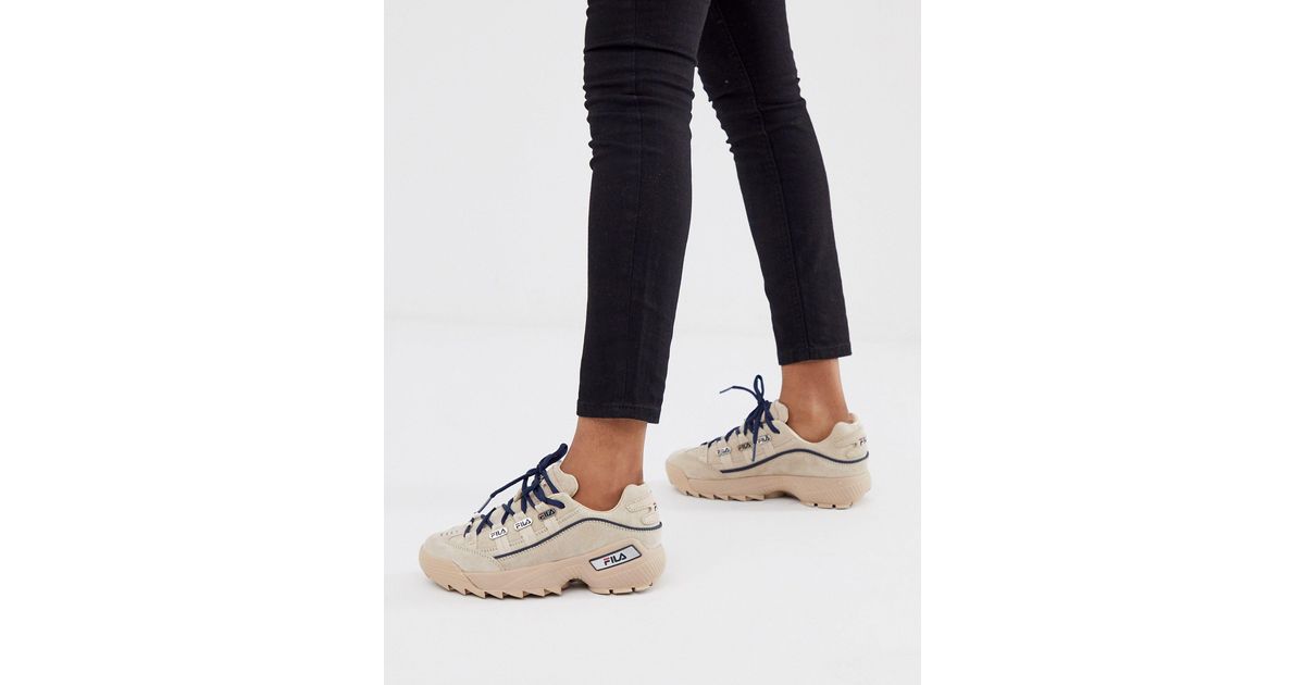 creme kleur sneakers