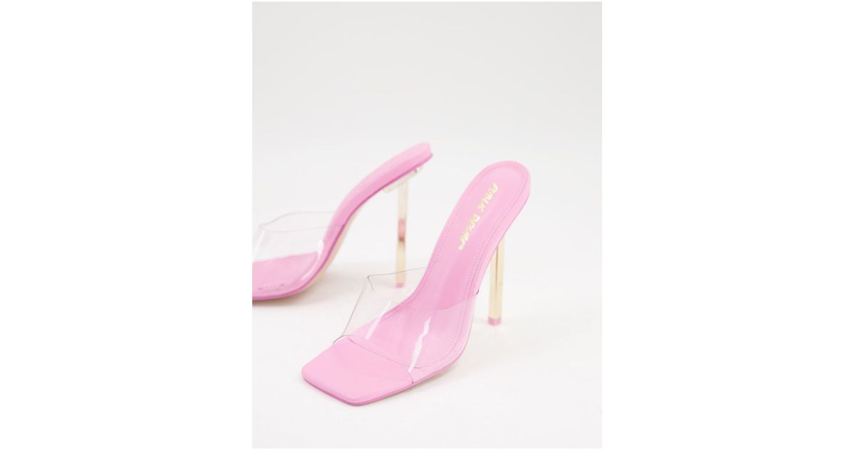 public desire clear sandals