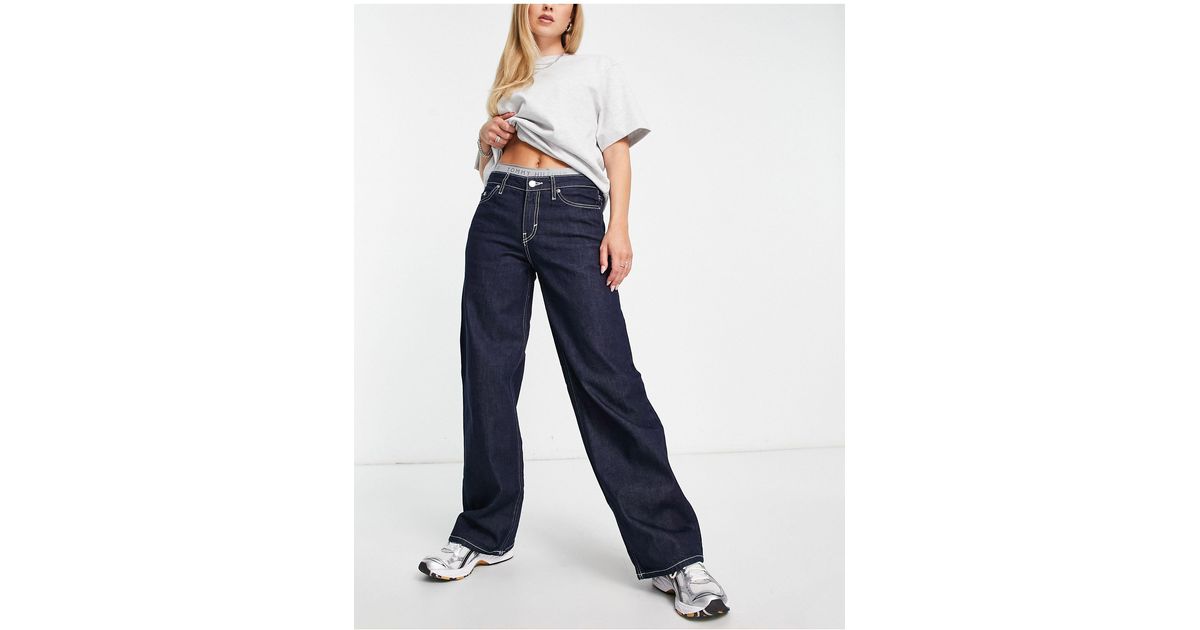 Weekday Denim Ample Low Rise baggy Jeans in Blue | Lyst Canada