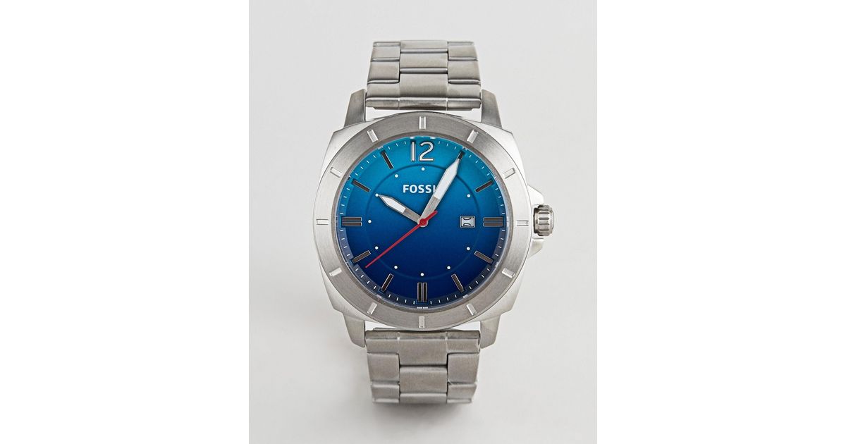 Fossil – BQ2344 – Herren-Armbanduhr aus Edelstahl mit blauem Zifferblatt in  Mettallic für Herren | Lyst DE