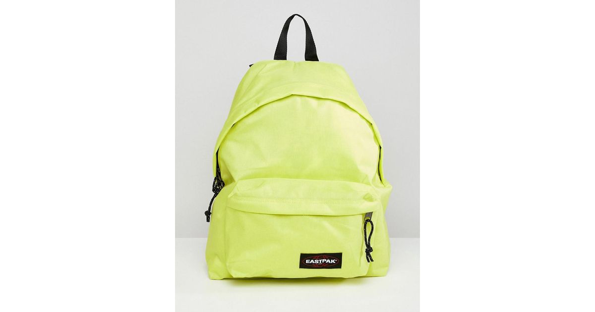yellow eastpak backpack