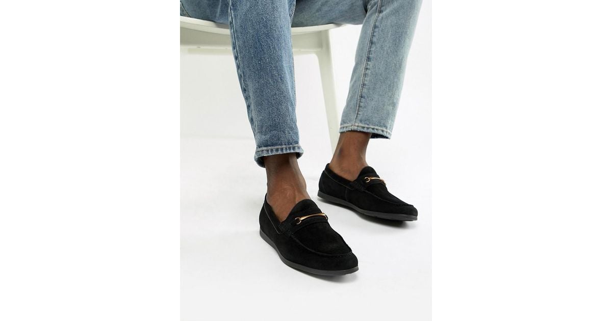 Mens loafers with metal deals bar