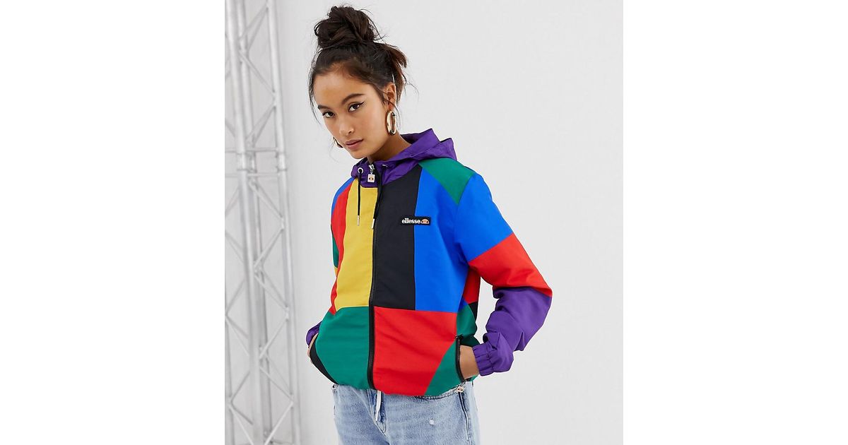 ZuidAmerika Voorlopige naam Verplicht Ellesse Hooded Jacket With Chest Logo In Color Block Exclusive To Asos in  Blue | Lyst