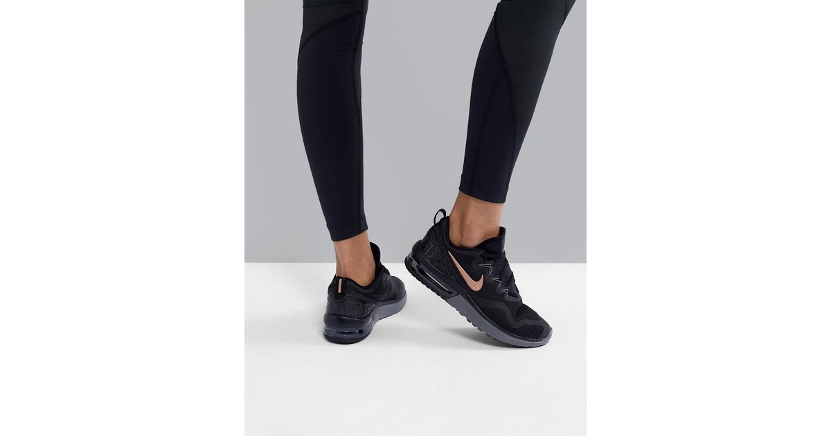 nike black rose gold shoes